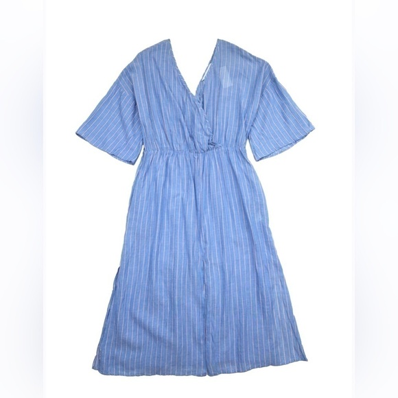 Zara Women’s Dress Summer Cover Up Blue Pastel Stripe Size Small! - Picture 1 of 5